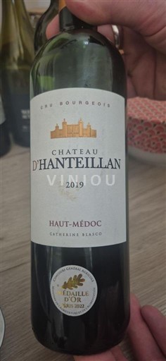 Bordeaux Haut-Médoc Cru Bourgeois Château Hanteillan 2019
