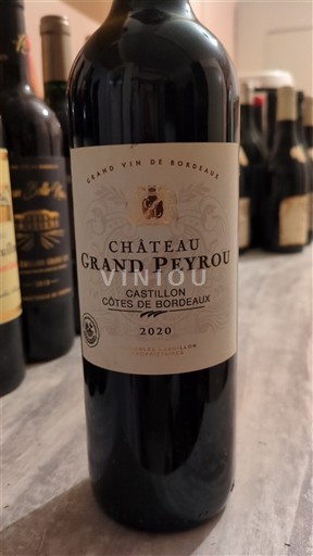 Bordeaux Castillon-côtes-de-bordeaux Château Grand Peyrou 2020