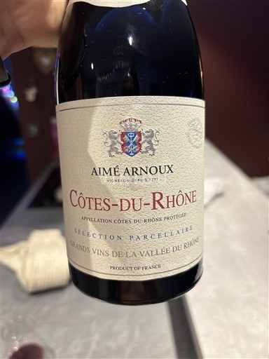 Rhônen laakso Côtes-du-rhône Aimé Arnoux Sélection Parcellaires 2023