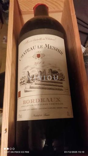 Bordeaux Château Le Menhir 3 litres 2016