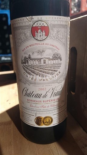 Burdeos Bordeaux superior Château Viaut Prestige 2002