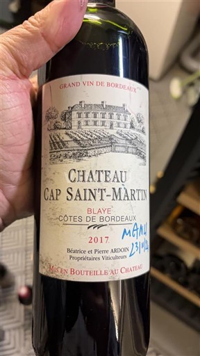 Burdeos Blaye-Côtes de Burdeos Château Cap Saint-Martin 2017