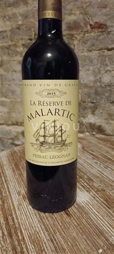 Bordeaux Pessac-Léognan Château Malartic-Lagravière La Réserve de Malartic 2015