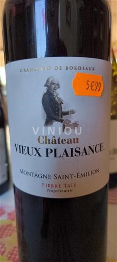 Bordeaux Montagne-saint-émilion Château Vieux Plaisance Không niên vụ