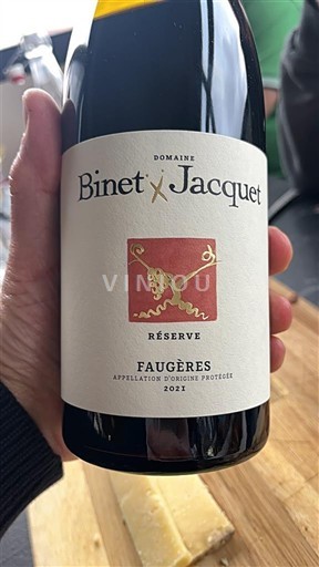Languedoc Faugères Domaine Binet Jacquet Réserve 2021