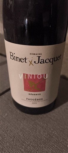 Languedok Faugères Domaine Binet Jacquet Réserve 2021