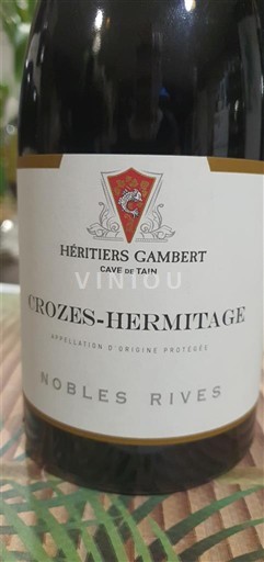 Rhône-dalen Crozes-Hermitage Héritiers Gambert Nobles Rives 2020