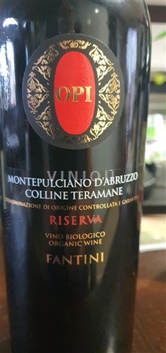 Abruzzes Montepulciano d'Abruzzo Colline Teramane Fantini OPI Riserva 2012