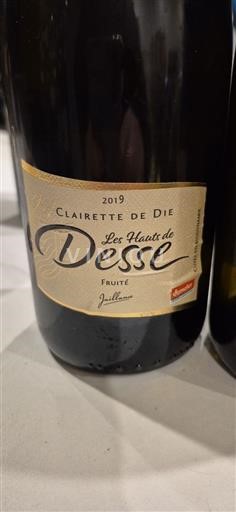 Údolí Rhôny Clairette-de-Die Les Hauts de Desse Fruité 2019