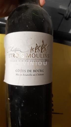 Burdeos Côtes-de-bourg Château Les Trois Moulins 2011