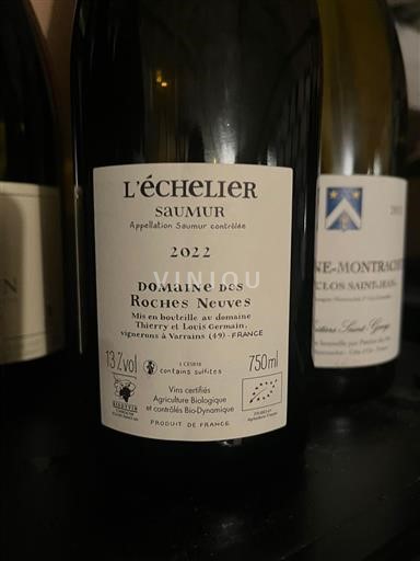 Loire-dalen Saumur Domaine S Roches Neuves L'Échelier 2022
