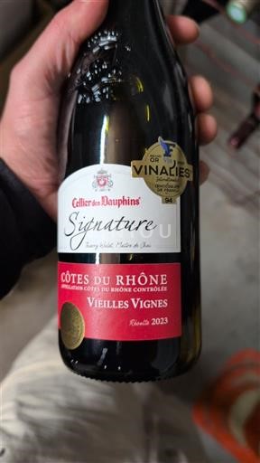 Thung lũng Rhône Côtes-du-rhône Cellier des Dauphins Signature Vieilles Vignes 2023