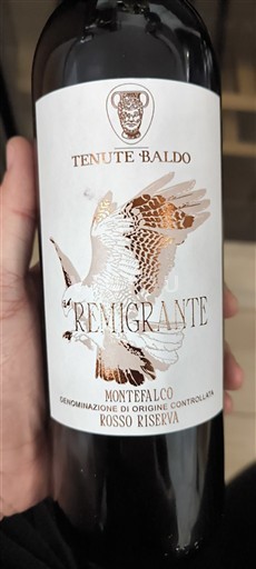 Umbrien Montefalco Tenute Baldo Remigrante 2019