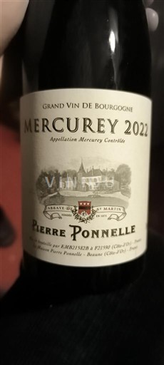 Burgundy Mercurey Pierre Ponnelle 2022