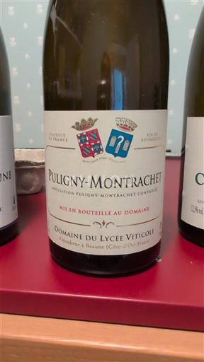 Burgundi Puligny-montrachet Domaine Lycée Viticole 2015