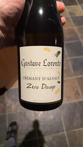 Elsass Crémant d'Alsace Gustave Lorentz Zéro Dosage 2020