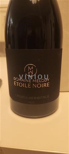 Rhône-dalen Crozes-Hermitage Domaine Melody Étoile Noire 2022