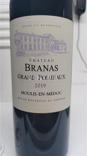 Wines Rouge sec Château Branas Grand Poujeaux 2019 France Bordeaux Moulis-en-Médoc AOC