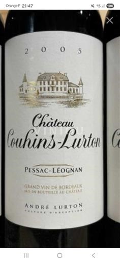 Bordeaux Pessac-Léognan Château Couhins-Lurton 2005