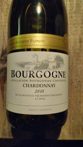 Burgundi Bourgogne Chardonnay Cave d'Augustin Florent 2018