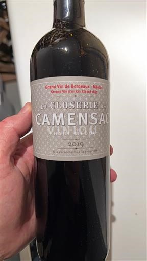 Bordeaux Haut-Médoc Château Camensac La Closerie de Camensac 2019