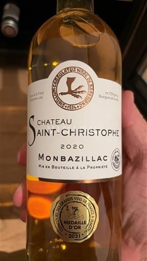 Sudoeste Monbazillac Château Saint-Christophe 2020