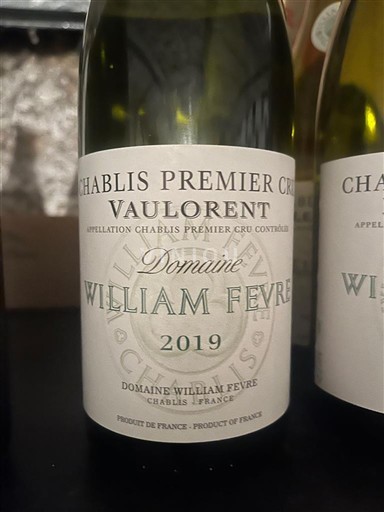 Bourgogne Chablis Premier Cru Domaine William Fèvre Vaulorent 2019