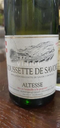 Saboia e Bugey Roussette de Savoie Altesse 2000