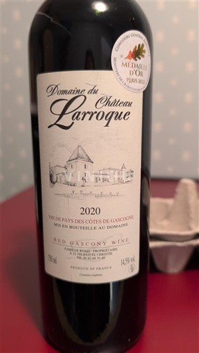 Zuidwest-Frankrijk Côtes de Gascogne Domaine Château Larroque 2020