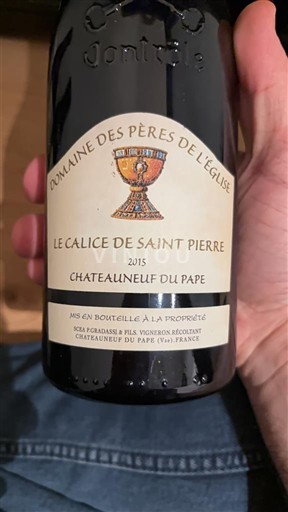Rhône Valley Châteauneuf-du-Pape Domaine S Pères de l'Église Le Calice de Saint Pierre 2015