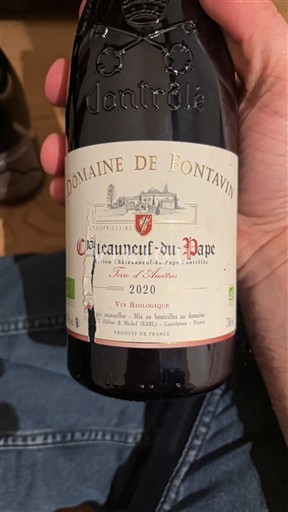 Rhônen laakso Châteauneuf-du-Pape Domaine Fontavin Face à l'Ouest 2020