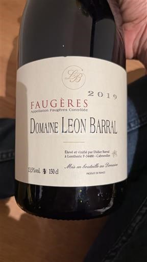 Languedoc Faugères Domaine Léon Barral 2019