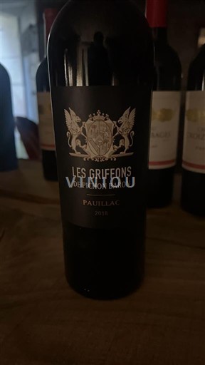 Bordeaux Pauillac Château Pichon Baron Les Griffons de Pichon Baron 2018