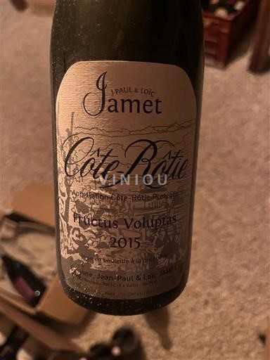 Vallée du Rhône Côte-rôtie Jean-Paul & Loïc Jamet Fructus Voluptas 2015