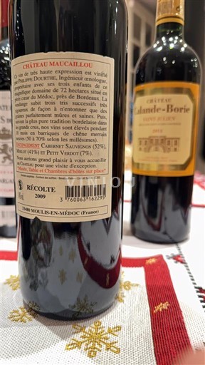 Bordeaux Moulis-en-Médoc Maucaillou 2009
