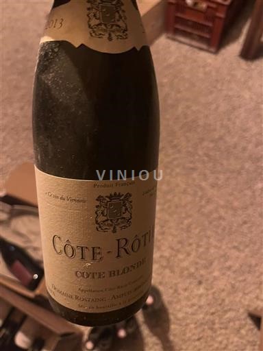 Vallée du Rhône Côte-rôtie Domaine Rostaing Côte Blonde 2013