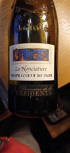 Rhônen laakso Châteauneuf-du-Pape Domaine La Présidente La Nonciature Ei vuosikertaa
