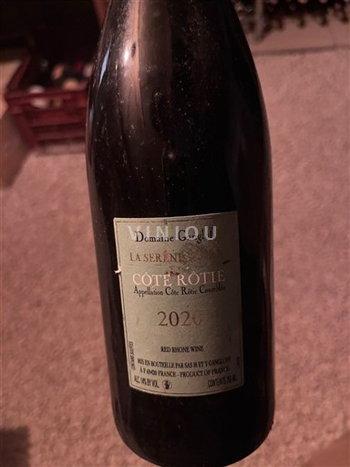 Valle del Rodano Côte-rôtie Domaine Gangloff La Sereine Noire 2020