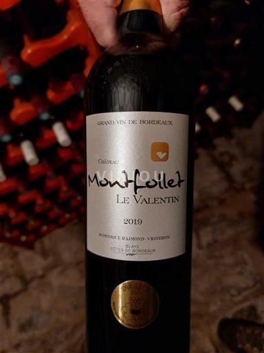 Bordeaux Côtes-de-bourg Château Montfollet Le Valentin 2019