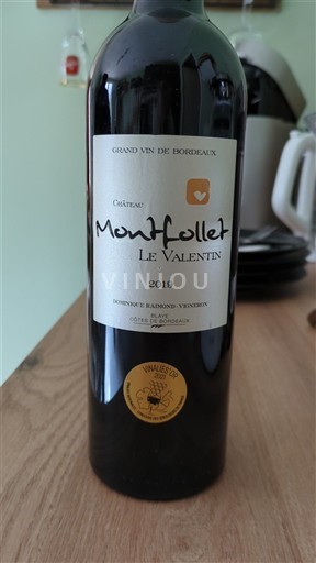 Bordeaux Côtes-de-bourg Château Montfollet Le Valentin 2019