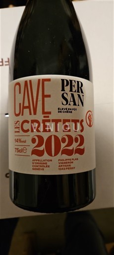 Genève Genève AOC Cave Les Crêtets Persan 2022