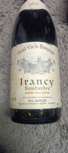 Bourgogne Irancy Eric Darles Boudardes 2015