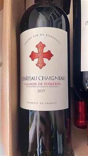 Bordeaux Lalande-de-pomerol Château Chaigneau 2019