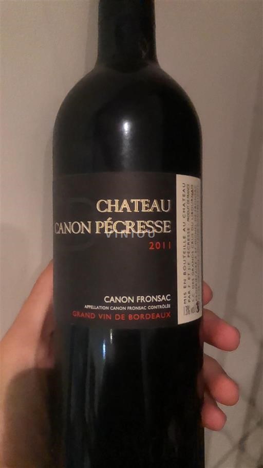 Bordeaux Canon-Fronsac Château Canon Pécresse 2011
