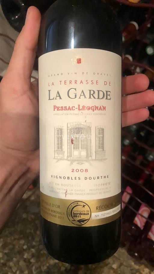 Bordeaux Pessac-Léognan Château Lagarde La Terrasse de La Garde 2008