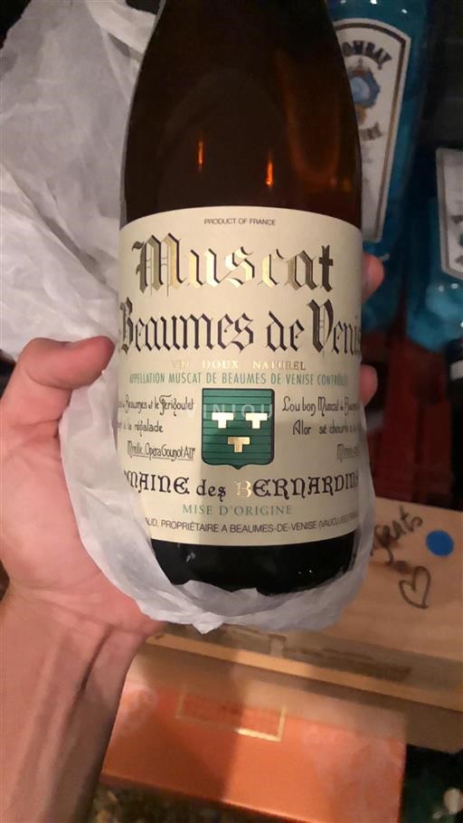 Rhônedalen Muscat de Beaumes de Venise Des Bernardins 2019