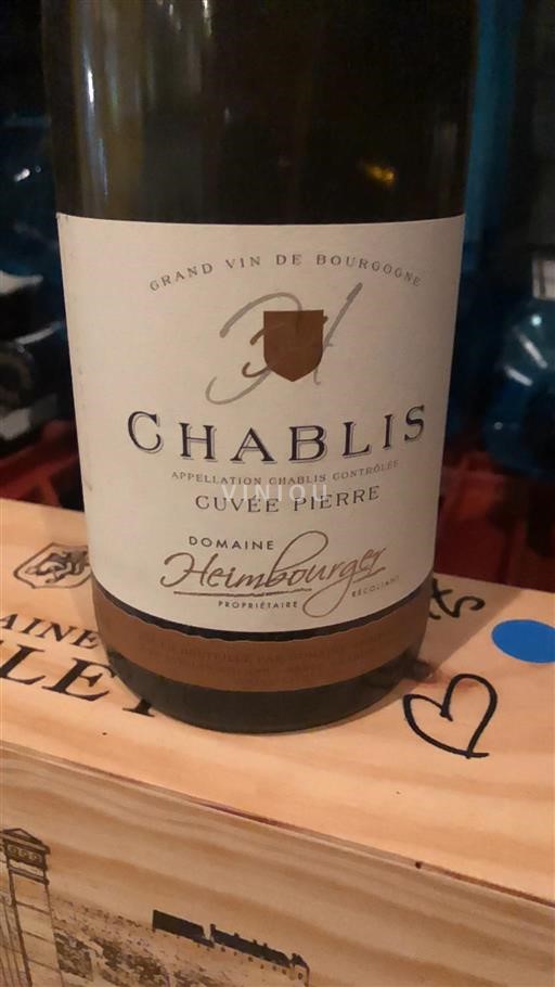 Burgundi Chablis Domaine Heimbourger Pierre Ei vuosikertaa