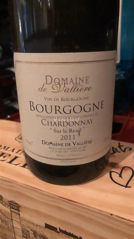 Bourgondië Bourgogne Domaine Vallière Sur le Reuil 2011