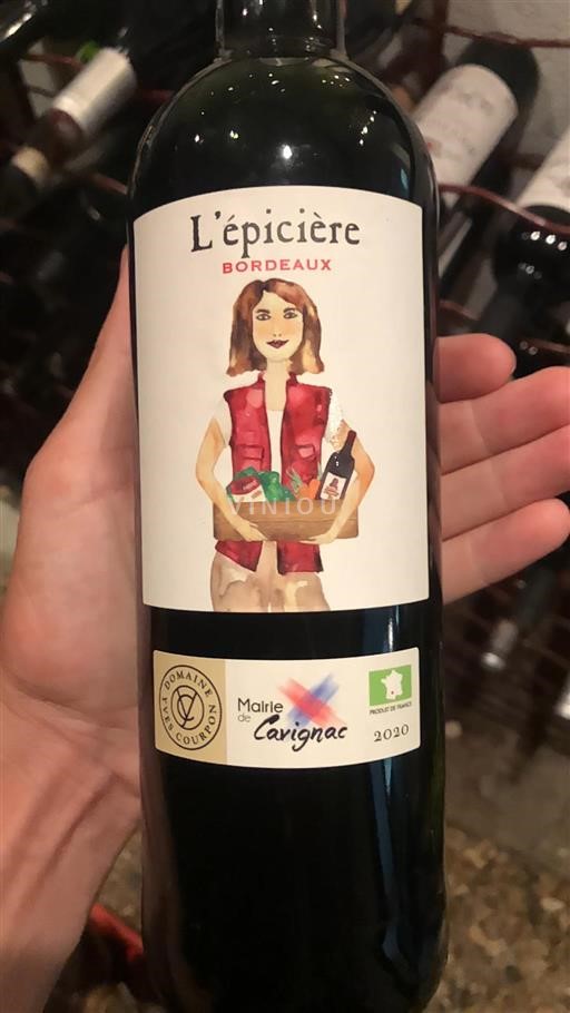 Bordeaux Domaine Yves Courrion L'épicier 2020