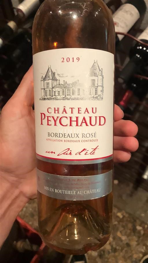 Vin Rosé sec Un Air d'Été Château Peychaud 2019 France Bordeaux Bordeaux rosé AOC